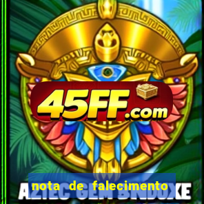 nota de falecimento a tribuna santos hoje